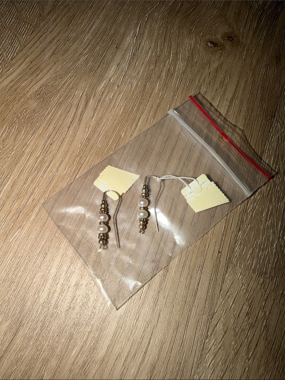 Delicate Pearl and Gold Bead Drop Earrings
